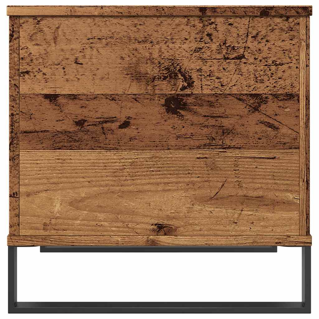 Table basse vieux bois 60x44,5x45 cm bois d'ingénierie - XIOS
