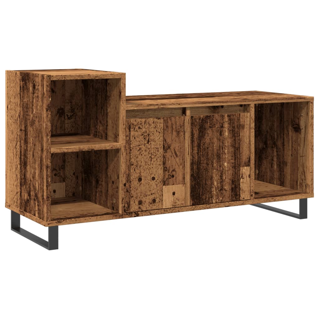 Meuble TV vieux bois 100x35x55 cm bois d'ingénierie - XIOS
