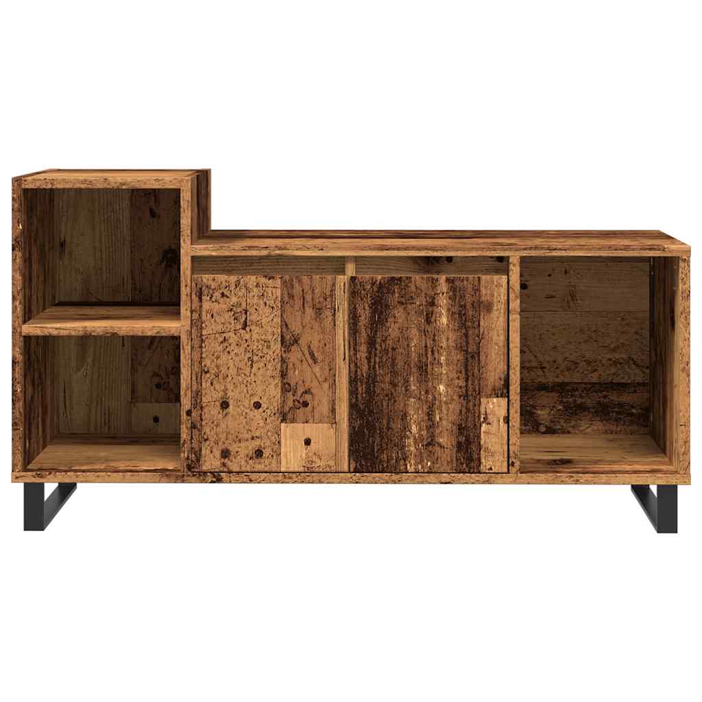 Meuble TV vieux bois 100x35x55 cm bois d'ingénierie - XIOS