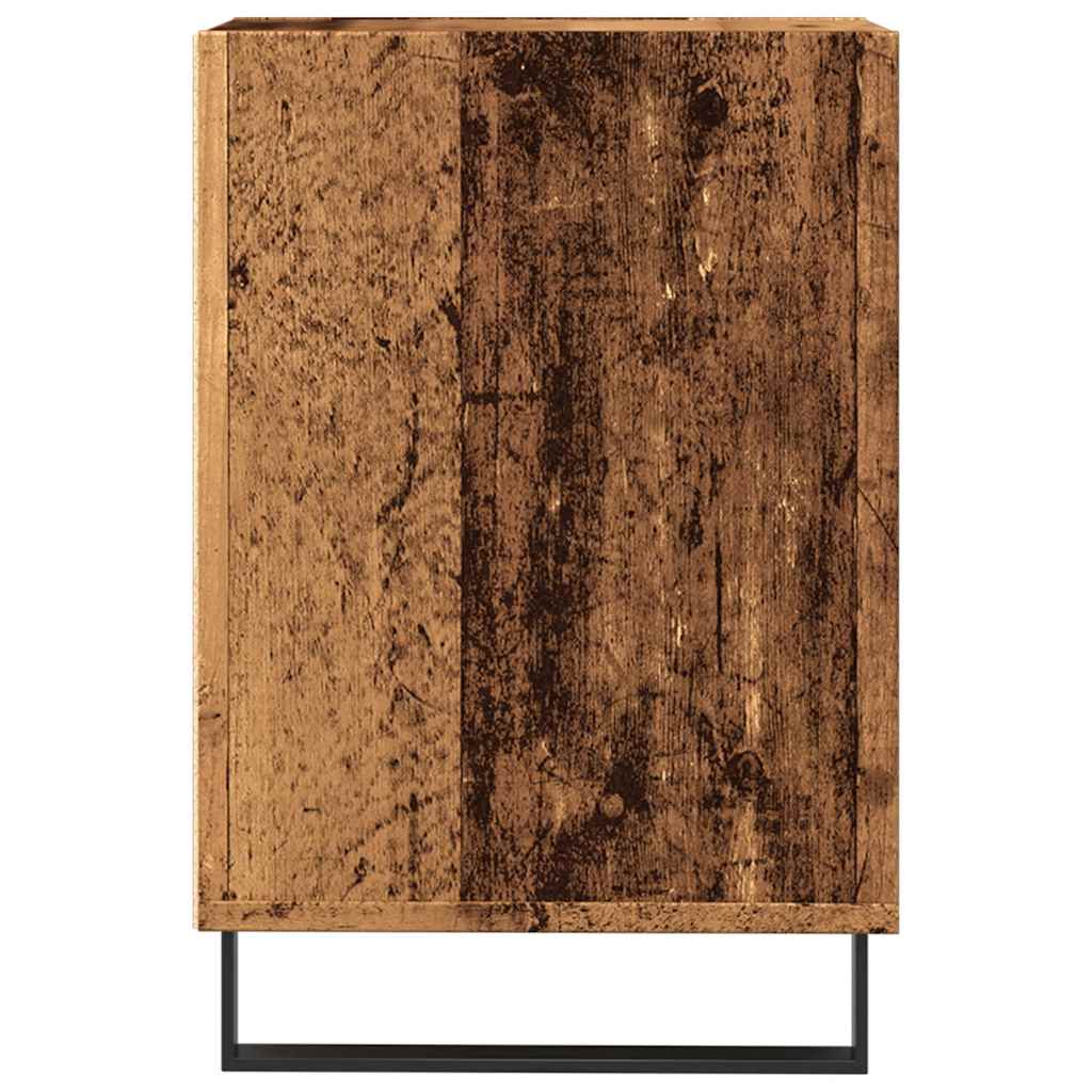 Meuble TV vieux bois 100x35x55 cm bois d'ingénierie - XIOS