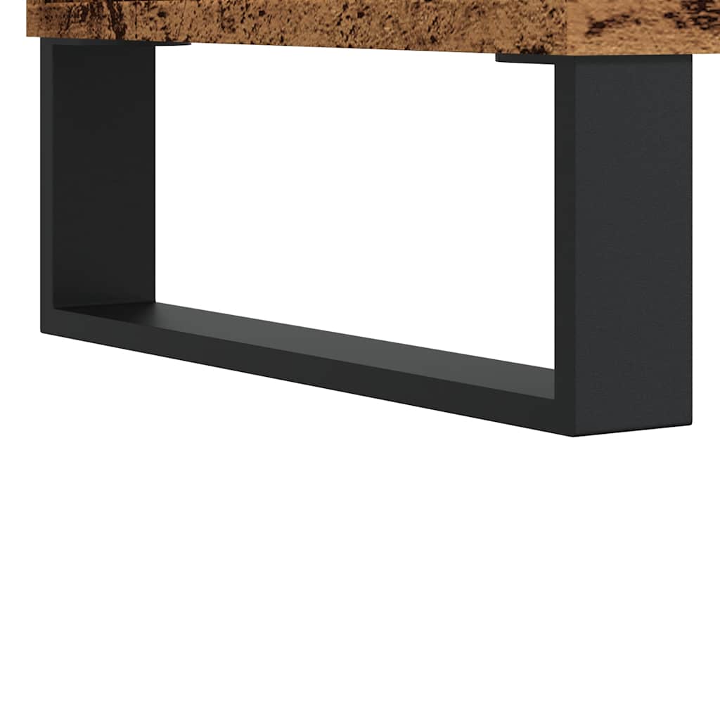 Meuble TV vieux bois 100x35x55 cm bois d'ingénierie - XIOS
