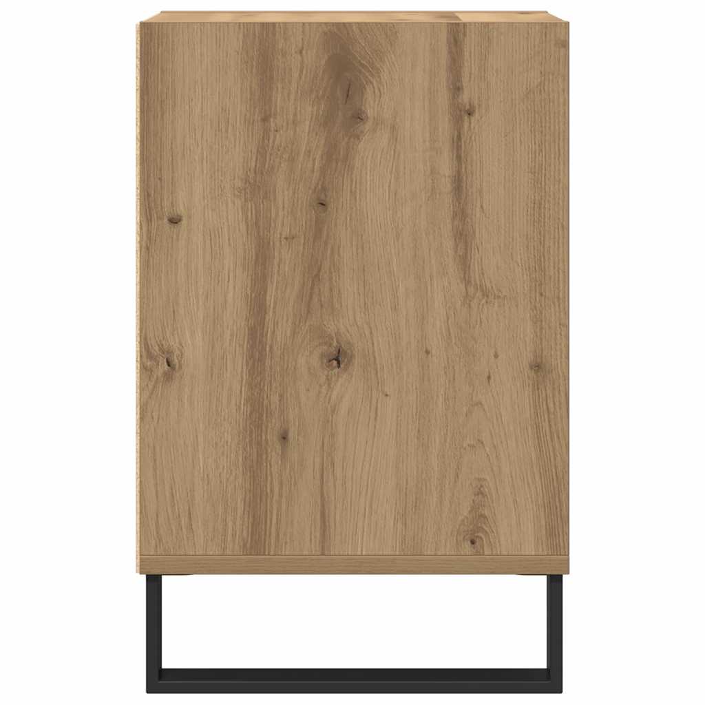 Meuble TV chêne artisanal 100x35x55 cm bois d'ingénierie - XIOS