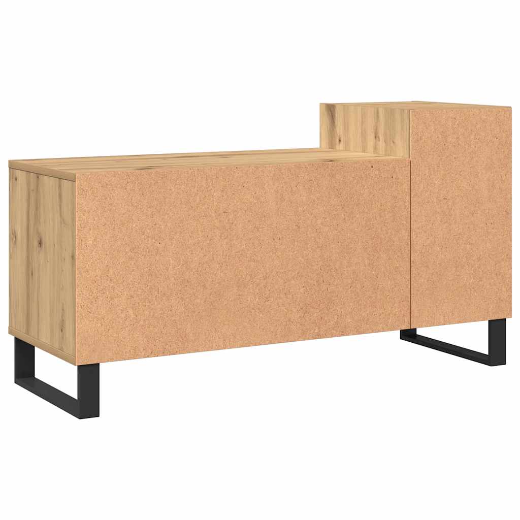 Meuble TV chêne artisanal 100x35x55 cm bois d'ingénierie - XIOS