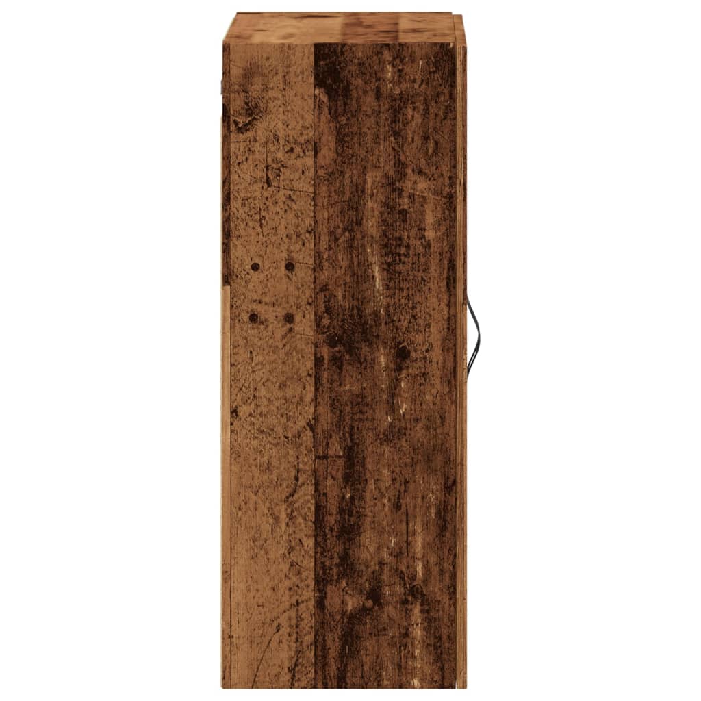 Armoire murale vieux bois 69,5x34x90 cm bois d'ingénierie - XIOS