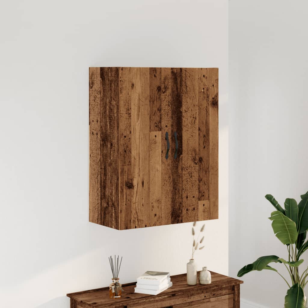 Armoire murale vieux bois 69,5x34x90 cm bois d'ingénierie - XIOS