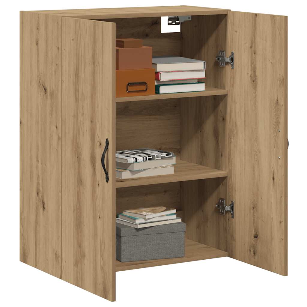 Armoire murale chêne artisanal 69,5x34x90 cm bois d'ingénierie - XIOS
