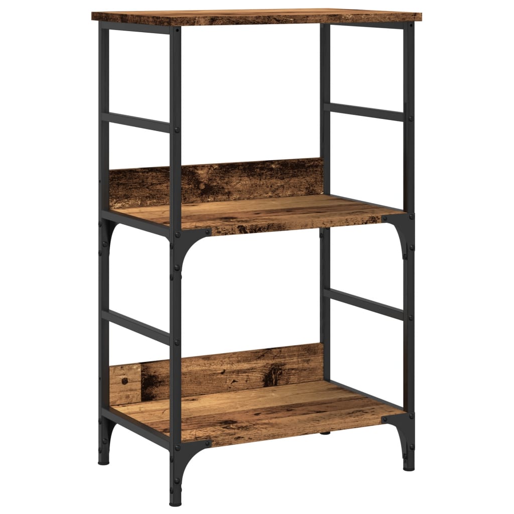 Bibliothèque vieux bois 50x33x82 cm bois d'ingénierie - XIOS