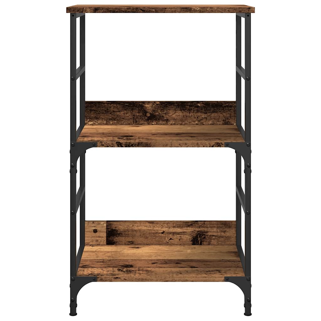 Bibliothèque vieux bois 50x33x82 cm bois d'ingénierie - XIOS
