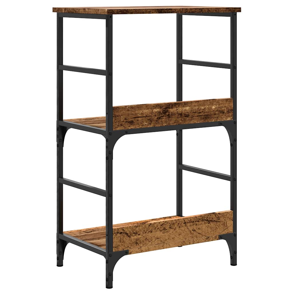 Bibliothèque vieux bois 50x33x82 cm bois d'ingénierie - XIOS