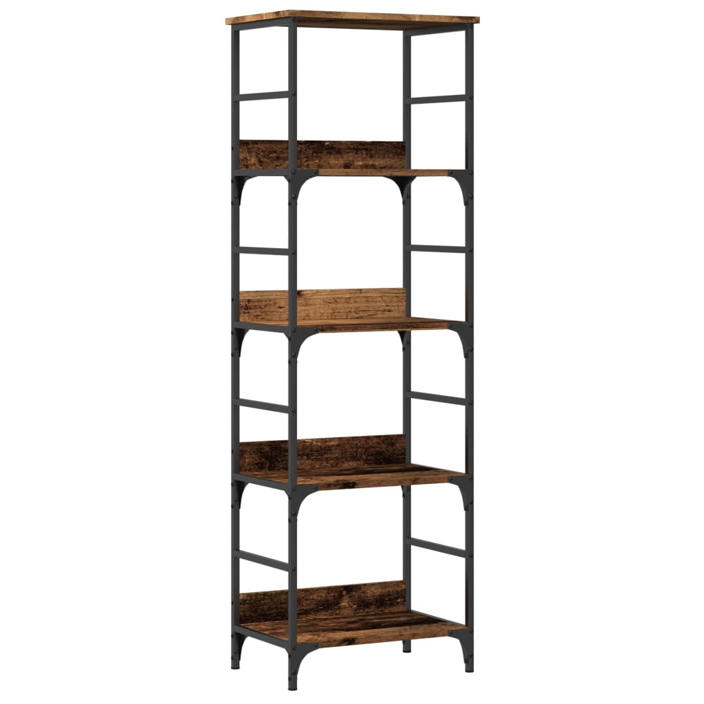 Bibliothèque vieux bois 50x33x153 cm bois d'ingénierie - XIOS