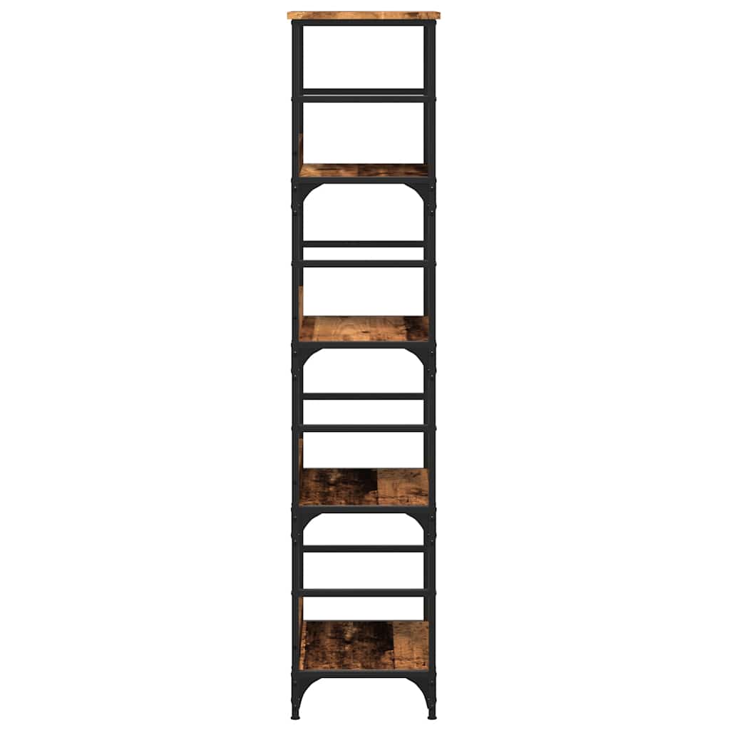 Bibliothèque vieux bois 50x33x153 cm bois d'ingénierie - XIOS