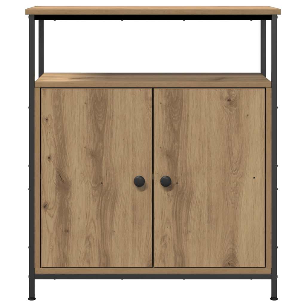 Buffet chêne artisanal 70x30x80 cm bois d'ingénierie - XIOS