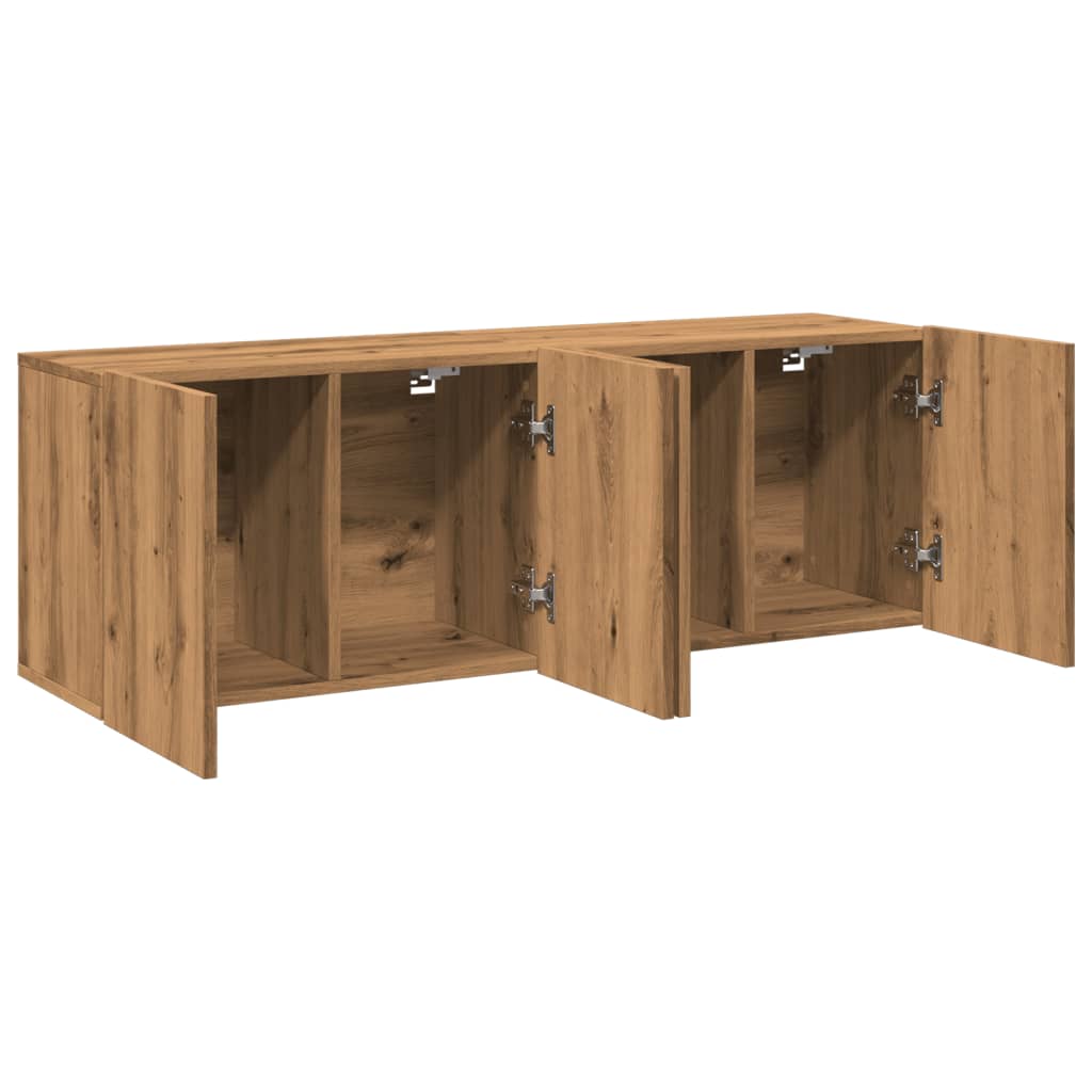 Meubles TV muraux 2 pcs chêne artisanal 60x30x41 cm Meubles TV vidaXL
