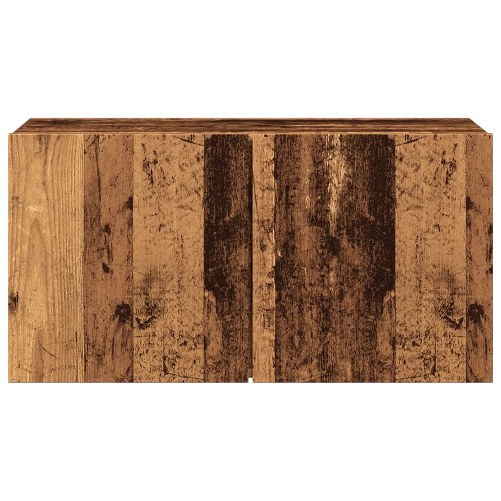 Meuble TV mural vieux bois 80x30x41 cm Meubles TV vidaXL