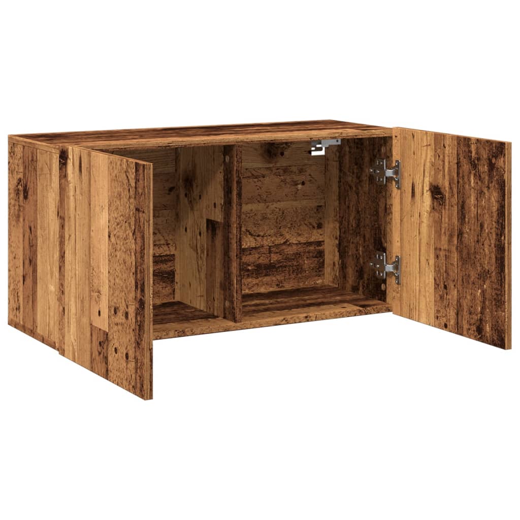 Meuble TV mural vieux bois 80x30x41 cm Meubles TV vidaXL