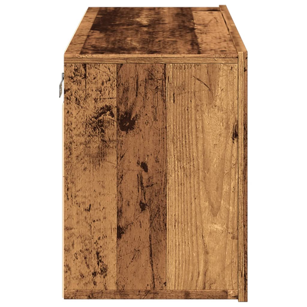 Meuble TV mural vieux bois 80x30x41 cm Meubles TV vidaXL