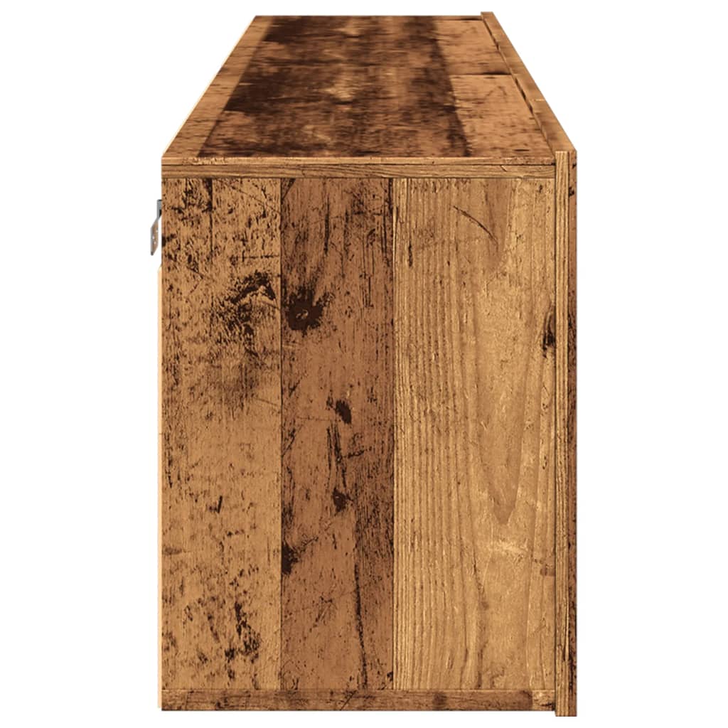Meubles TV muraux 2 pcs vieux bois 80x30x41 cm - XIOS