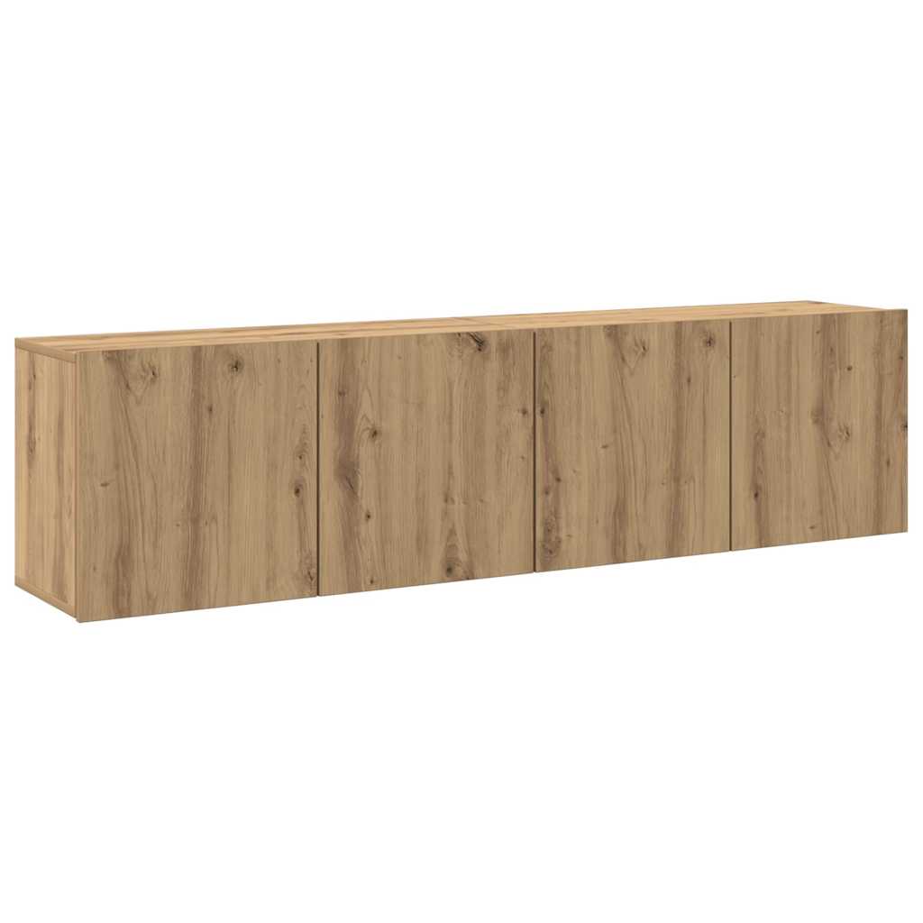 Meubles TV muraux 2 pcs chêne artisanal 80x30x41 cm - XIOS