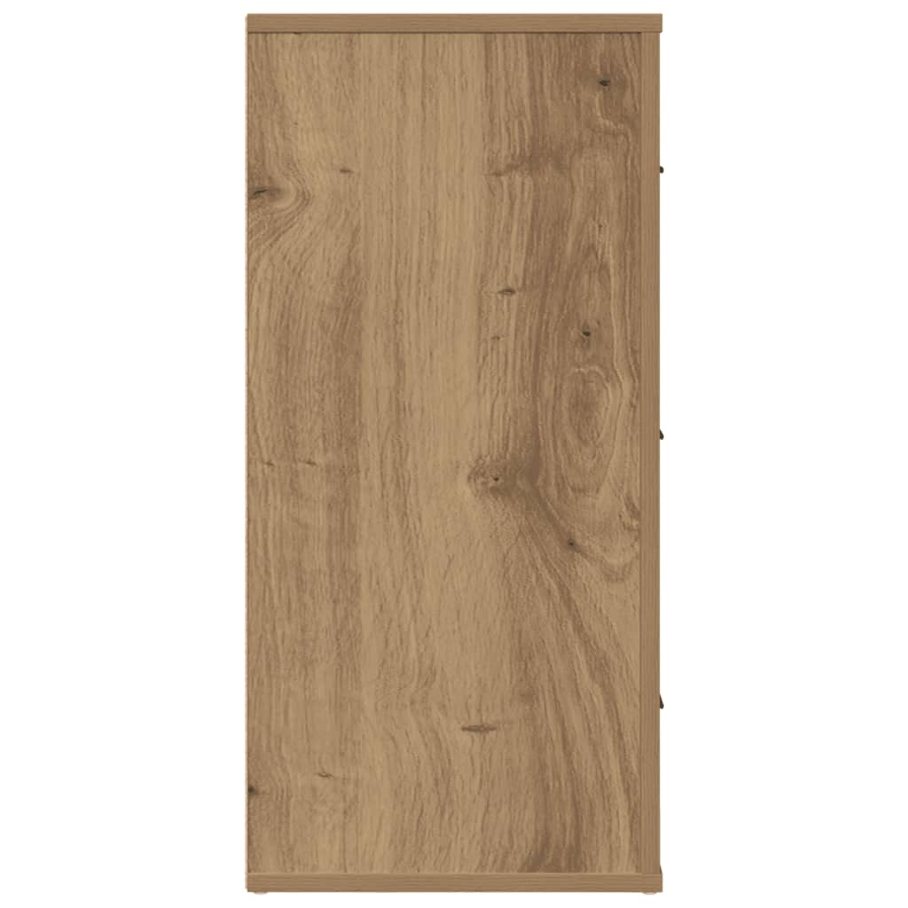 Buffet chêne artisanal 80x33x70 cm bois d'ingénierie - XIOS