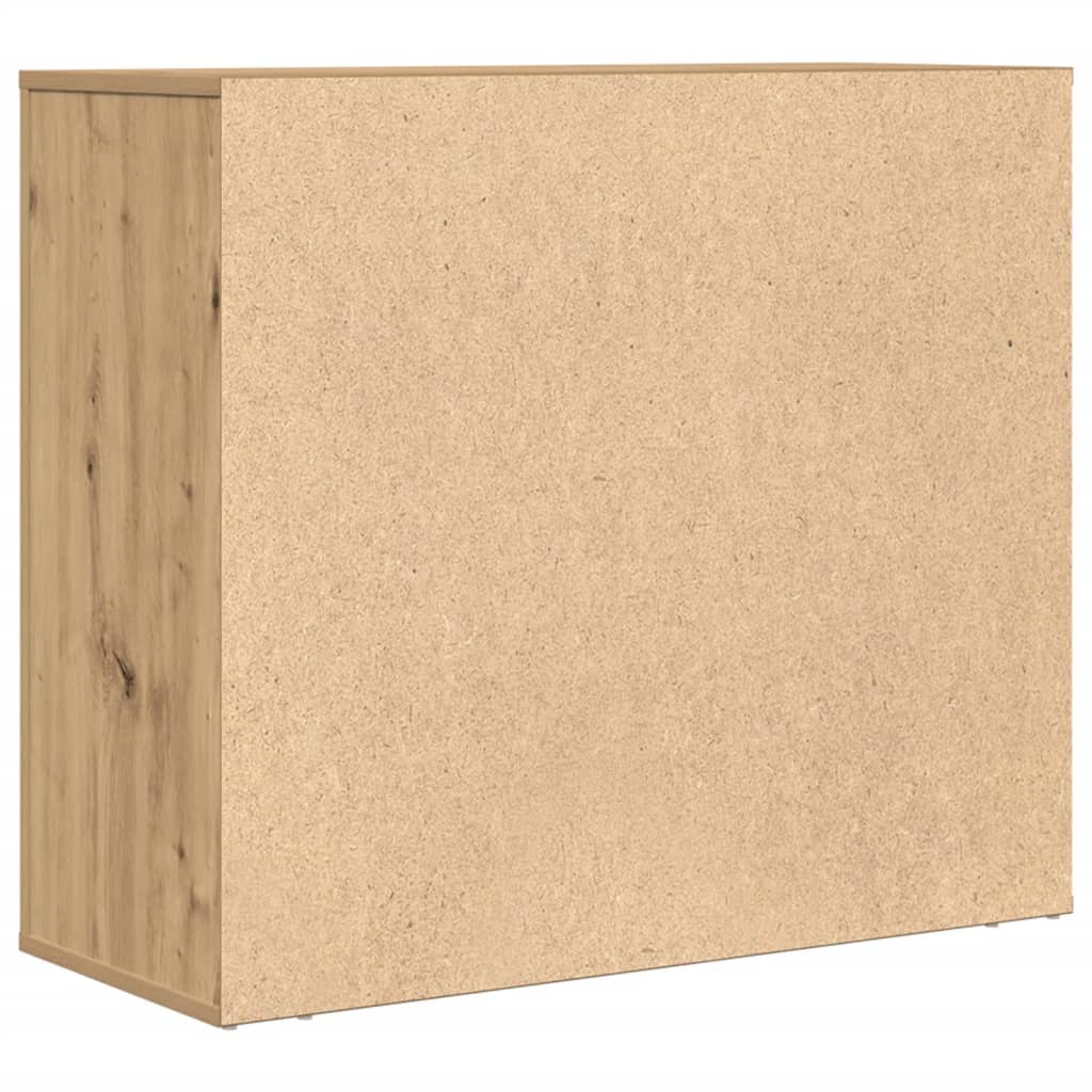 Buffet chêne artisanal 80x33x70 cm bois d'ingénierie - XIOS