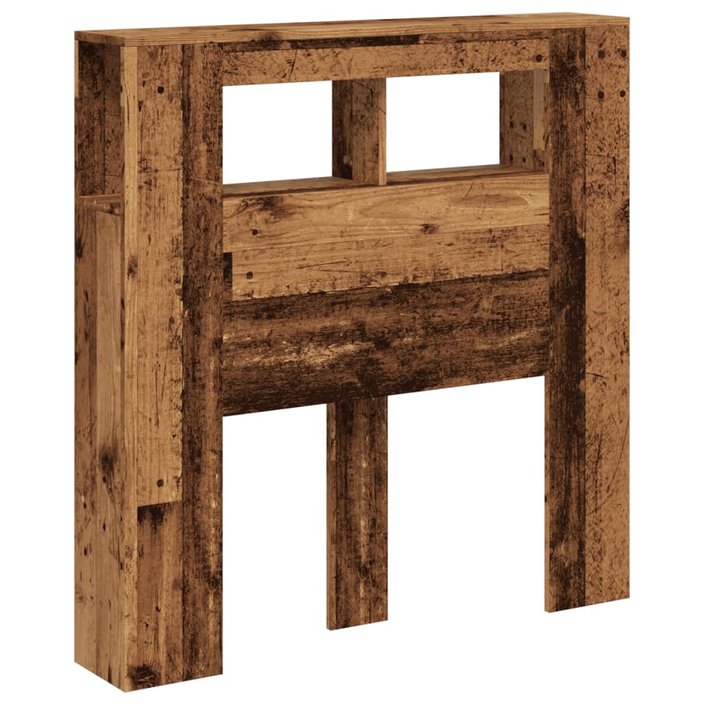 Tête de lit à LED vieux bois 100x18,5x103,5cm bois d'ingénierie - XIOS