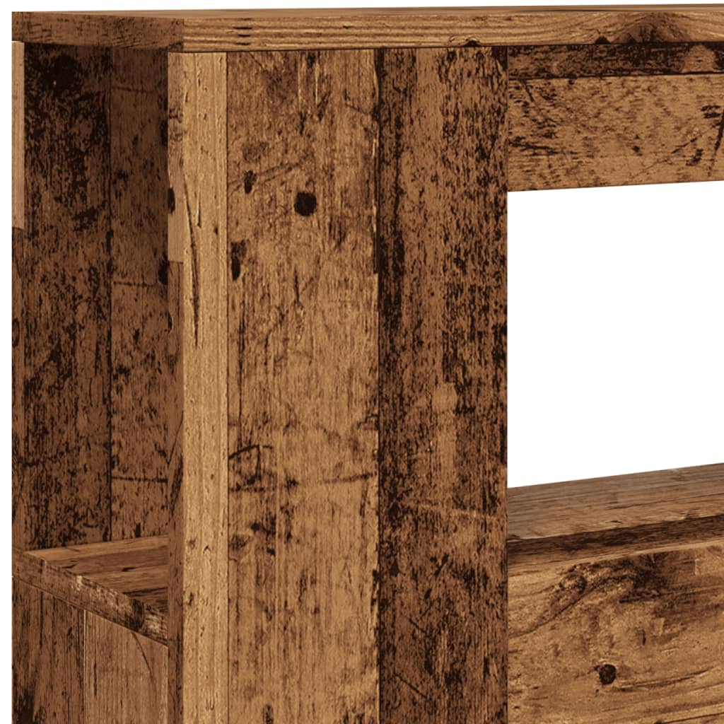 Tête de lit à LED vieux bois 100x18,5x103,5cm bois d'ingénierie - XIOS