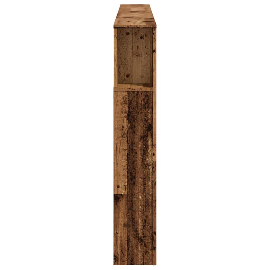 Tête de lit à LED vieux bois 200x18,5x103,5cm bois d'ingénierie - XIOS