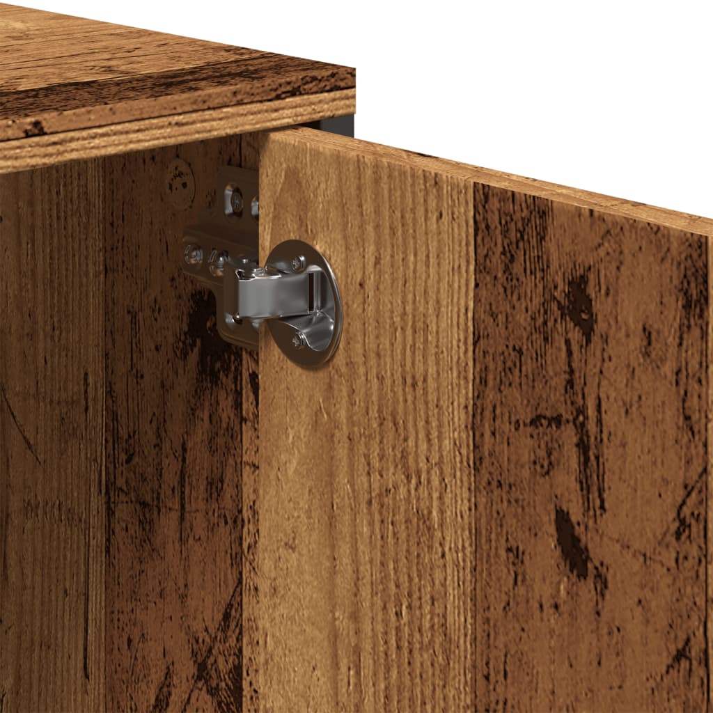 Meuble TV avec tiroir vieux bois 200x25x44 cm bois d'ingénierie - XIOS