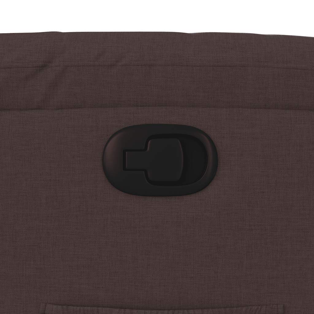 Fauteuil inclinable Marron foncé Tissu