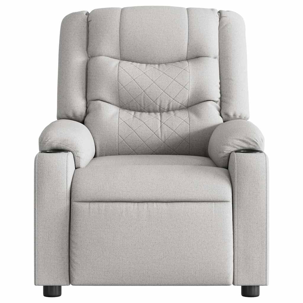 Fauteuil inclinable gris nuage tissu