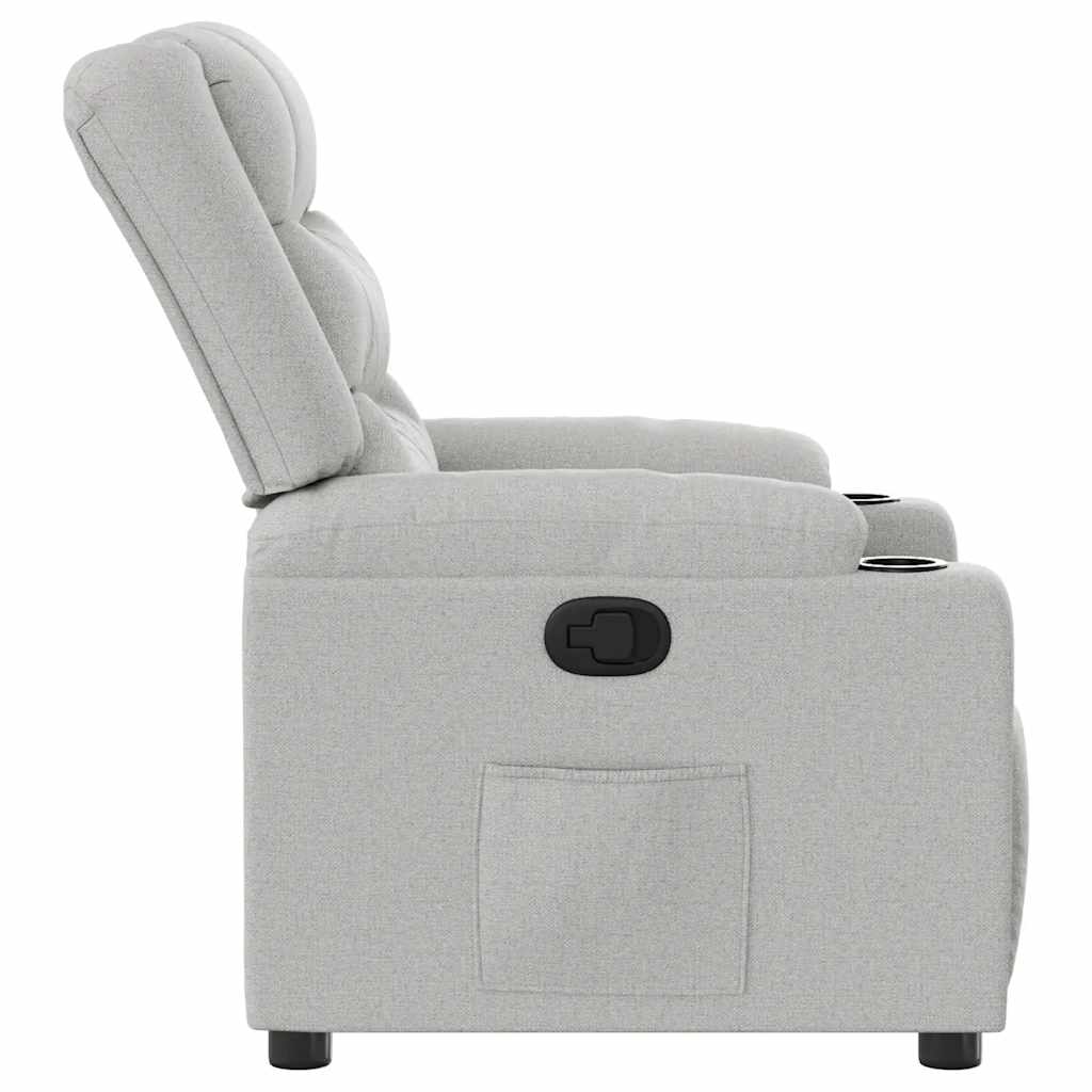 Fauteuil inclinable gris nuage tissu