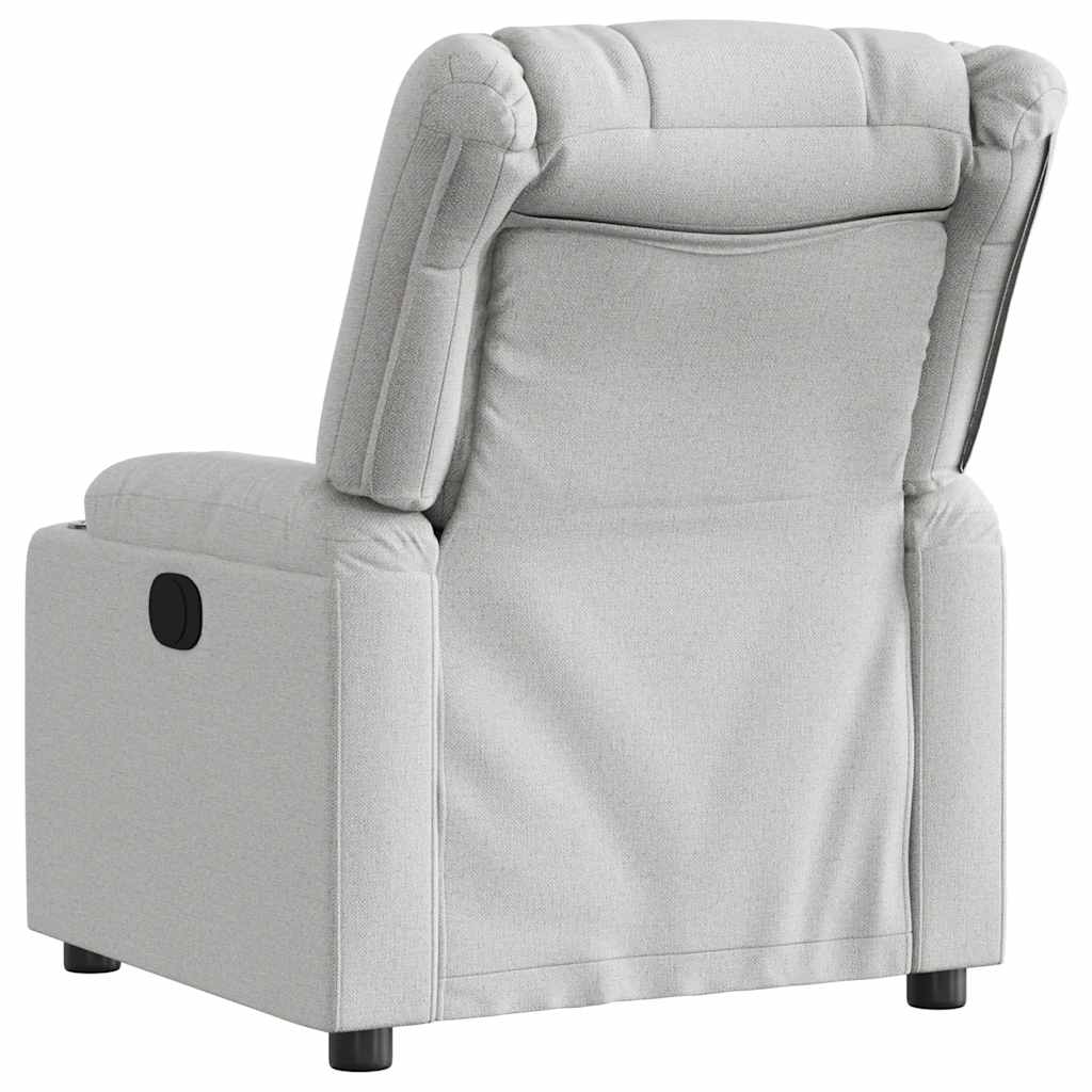 Fauteuil inclinable gris nuage tissu