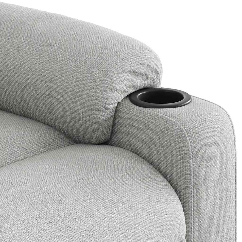 Fauteuil inclinable gris nuage tissu