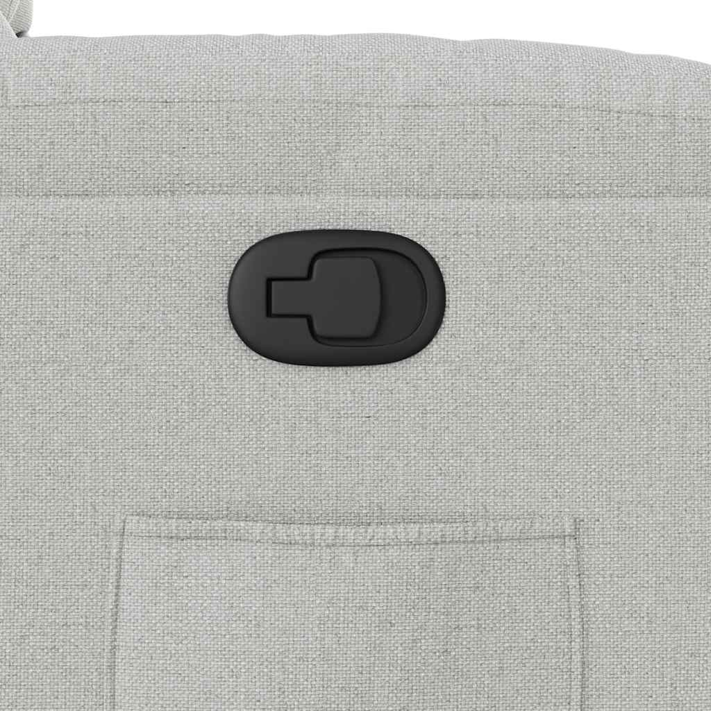 Fauteuil inclinable gris nuage tissu