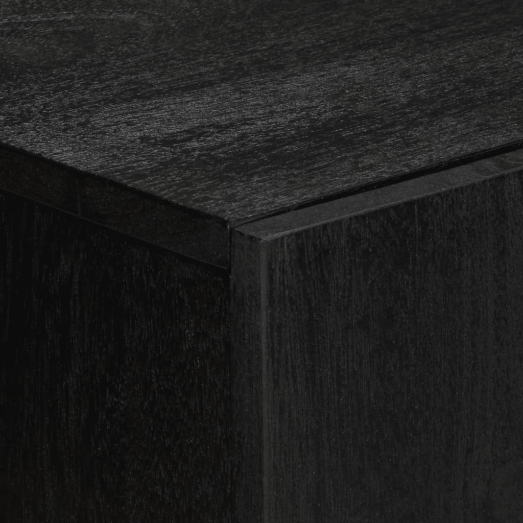 Buffet noir 60x33x75 cm bois d'ingénierie