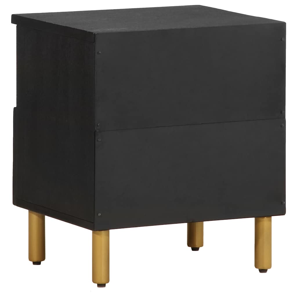 Table de chevet noir 40x33x46 cm bois d'ingénierie - XIOS