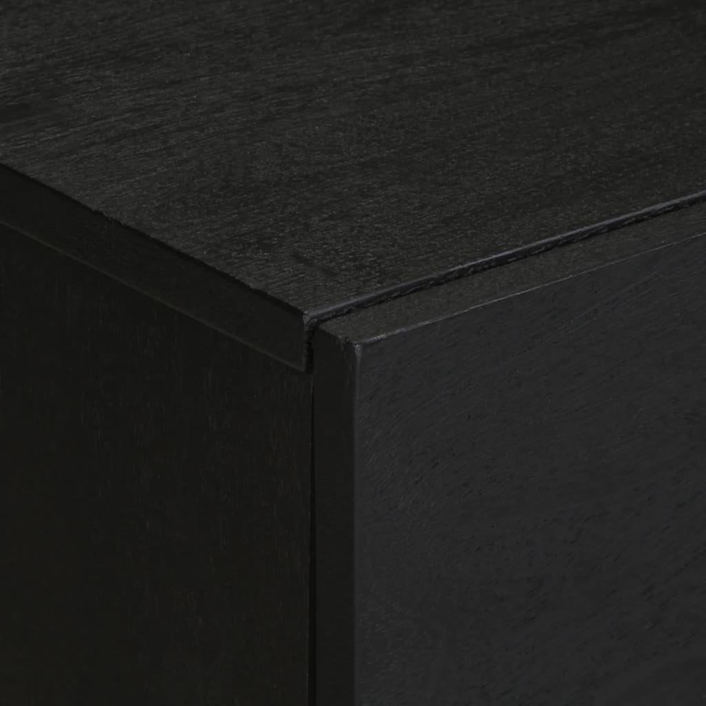 Table de chevet noir 50x33x60 cm bois d'ingénierie - XIOS