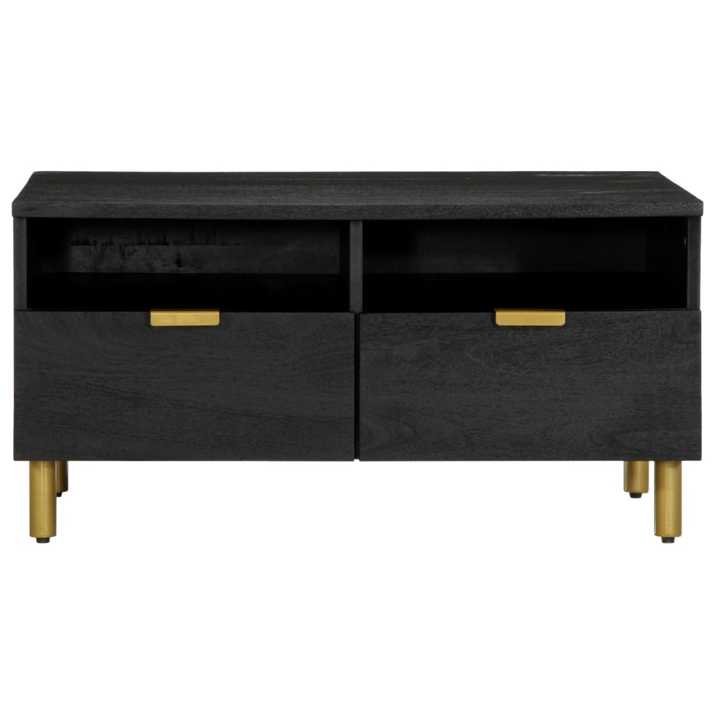 Table basse noir 80x54x40 cm bois d'ingénierie - XIOS