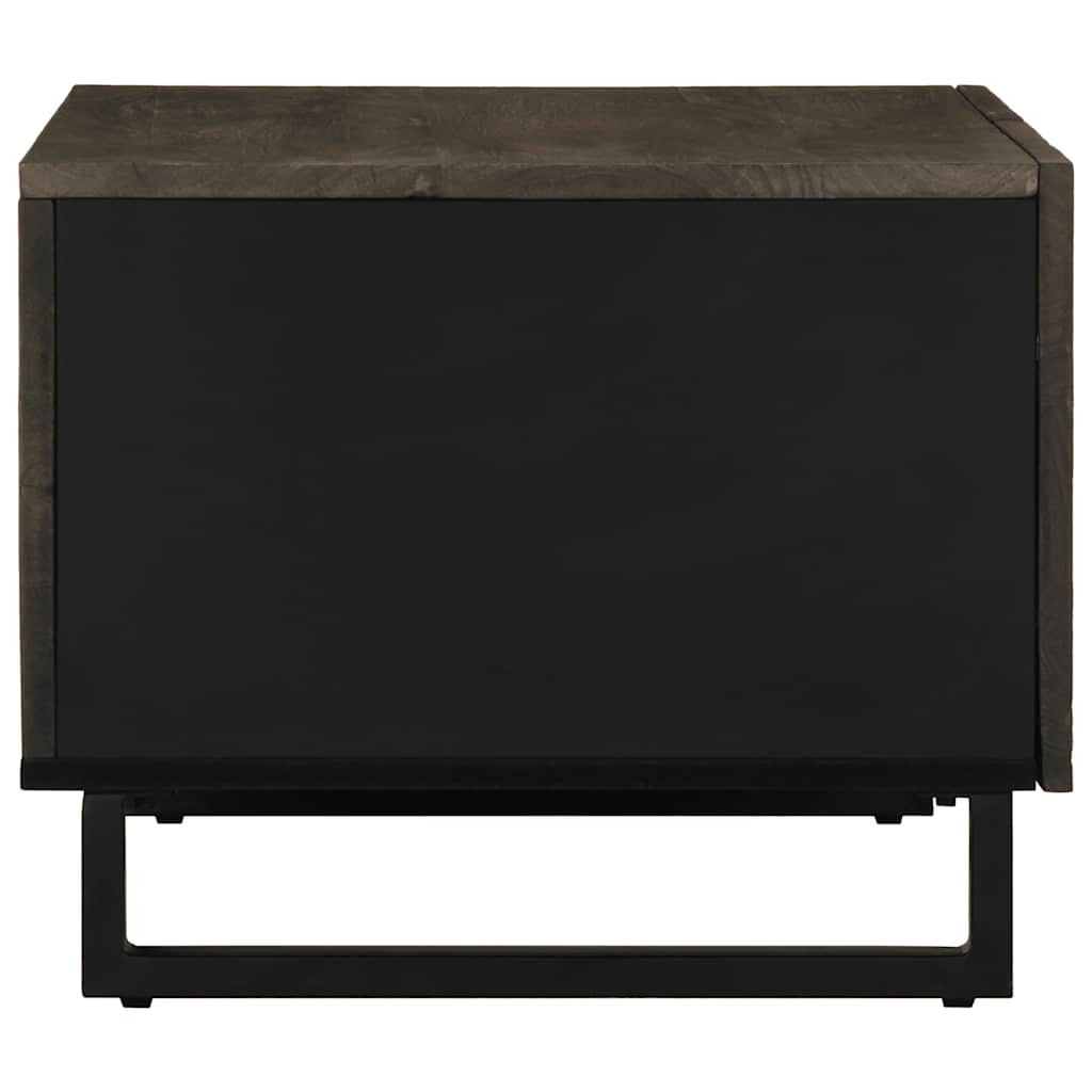 Table basse noir 80x50x40 cm bois massif de manguier - XIOS