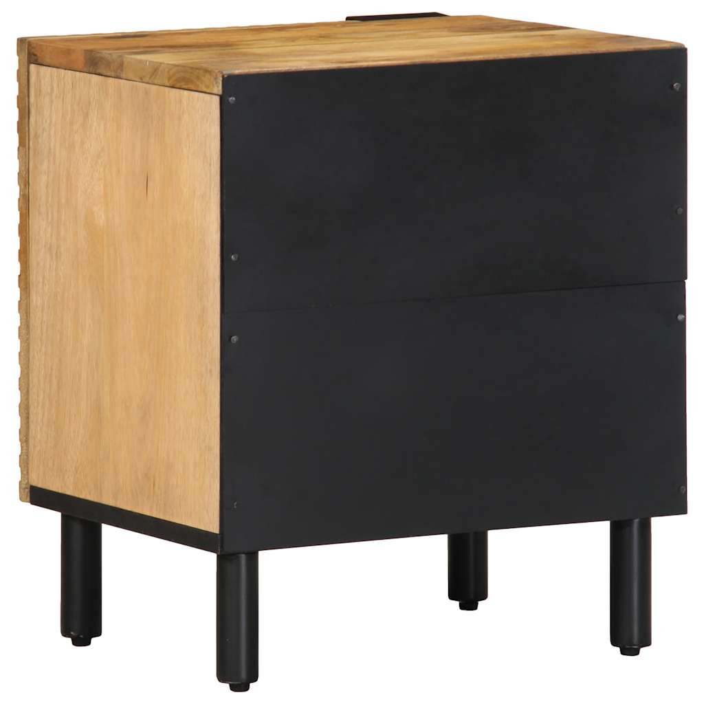 Tables de chevet 2 pcs 40x33x46 cm bois de manguier solide - XIOS
