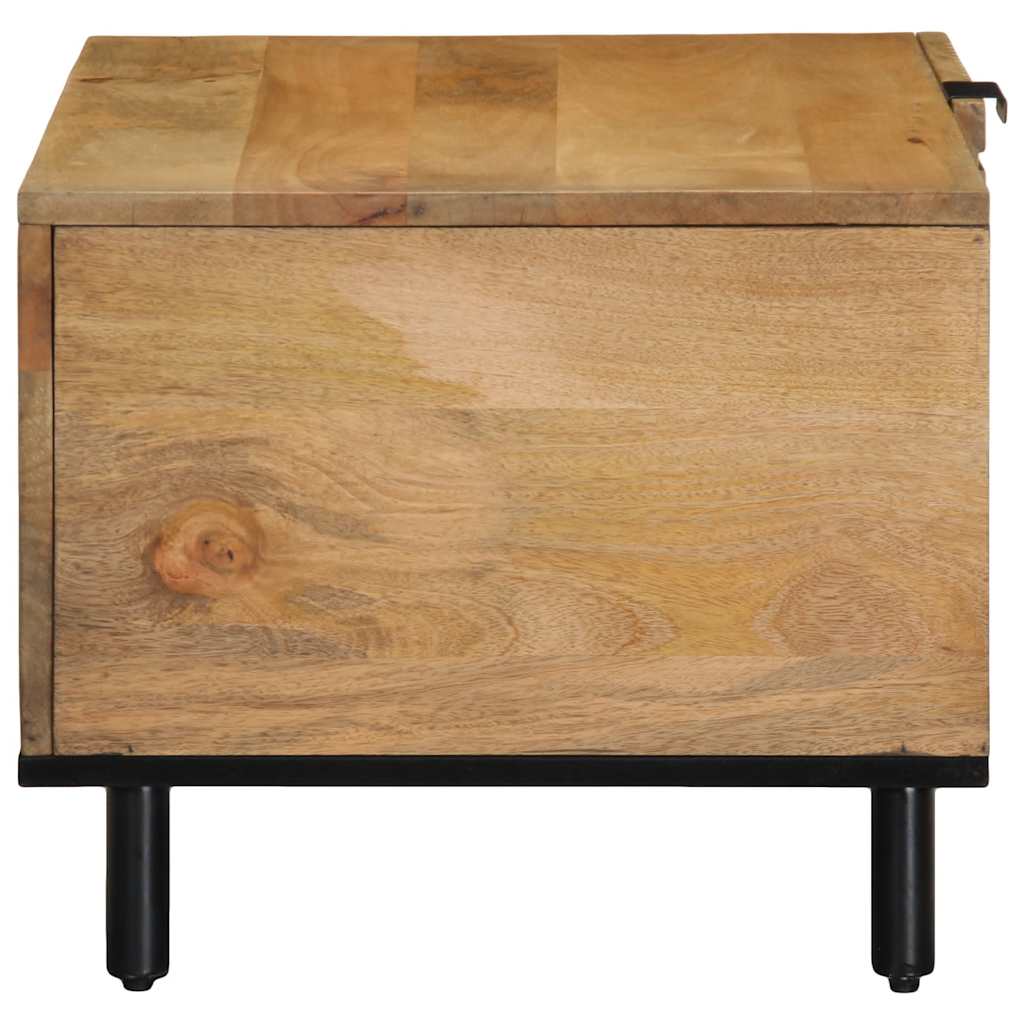 Table basse marron 80x50x40 cm bois de manguier massif - XIOS