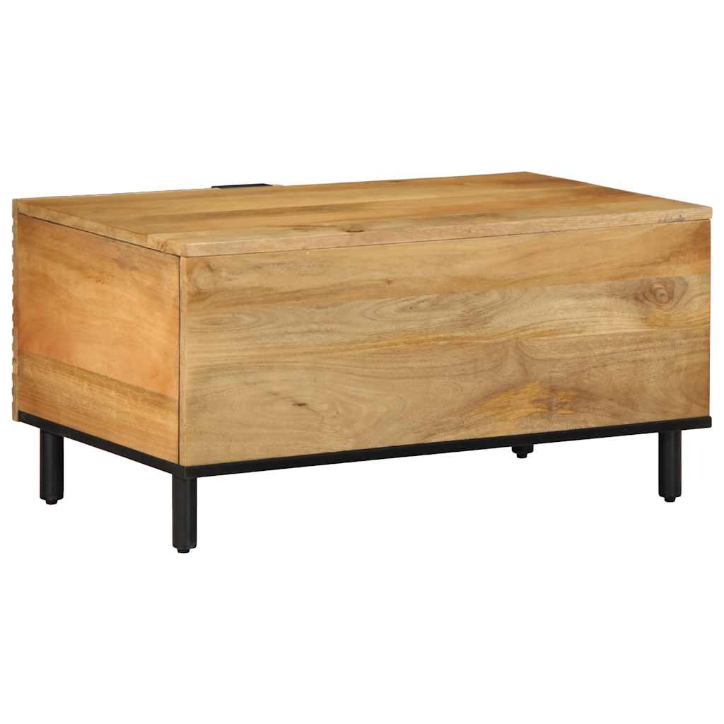 Table basse marron 80x50x40 cm bois de manguier massif - XIOS