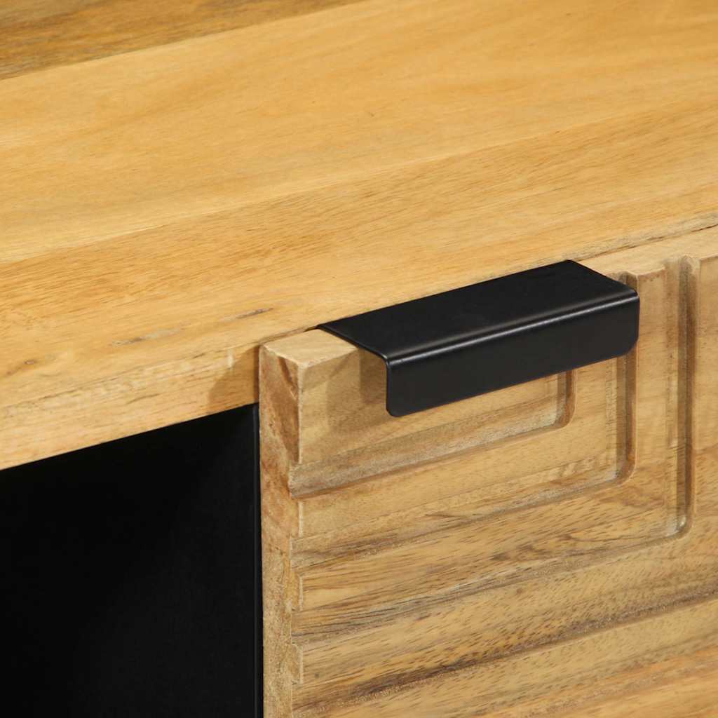 Table basse marron 80x50x40 cm bois de manguier massif - XIOS