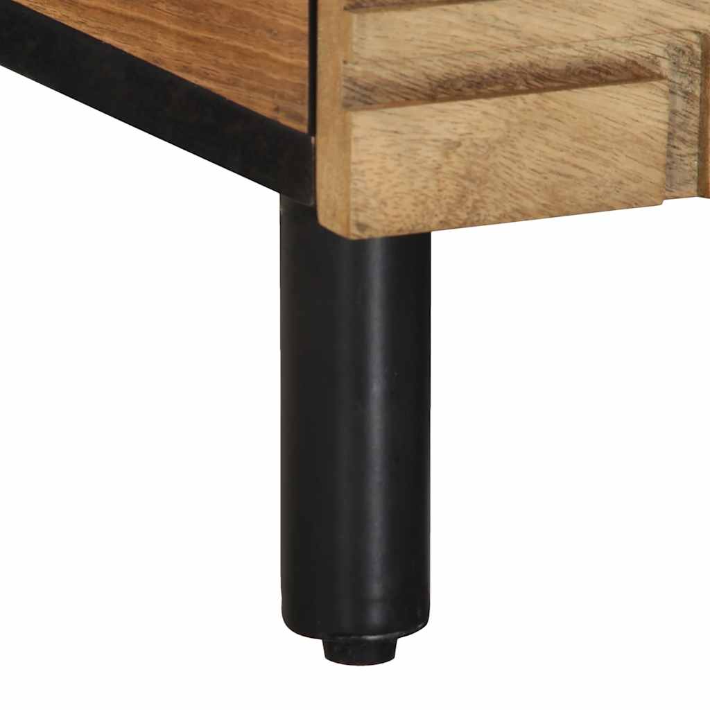 Table basse marron 80x50x40 cm bois de manguier massif - XIOS