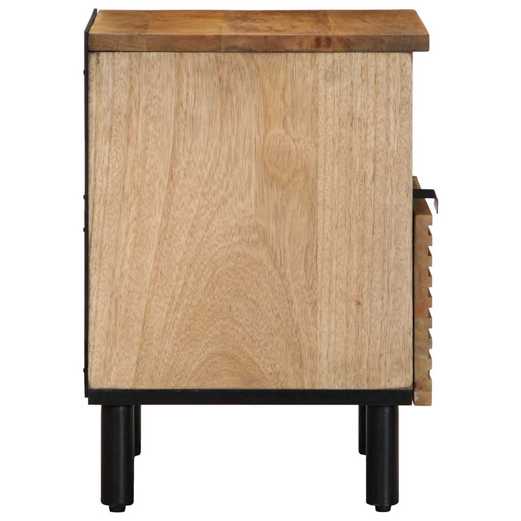 Tables de chevet 2 pcs 40x33x46 cm bois de manguier solide - XIOS