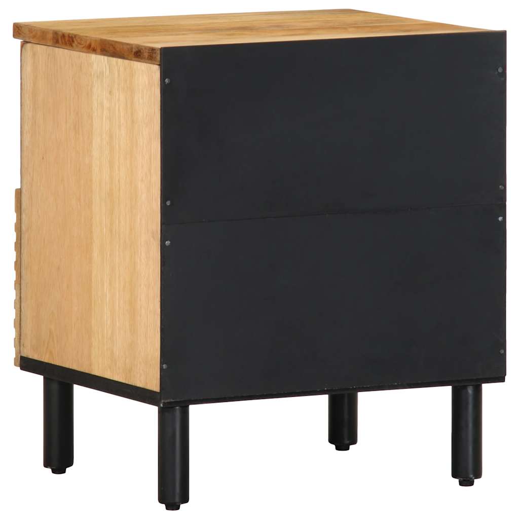 Tables de chevet 2 pcs 40x33x46 cm bois de manguier solide - XIOS