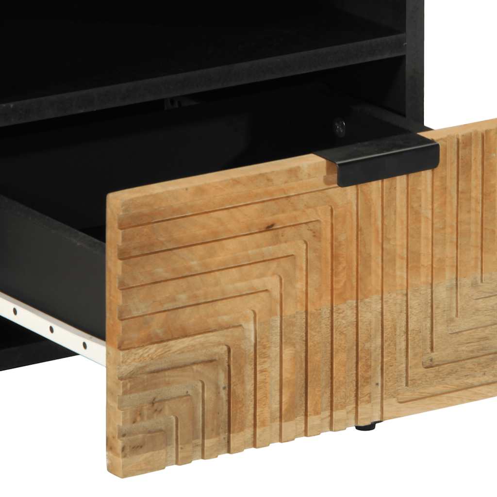 Tables de chevet 2 pcs 40x33x46 cm bois de manguier solide - XIOS