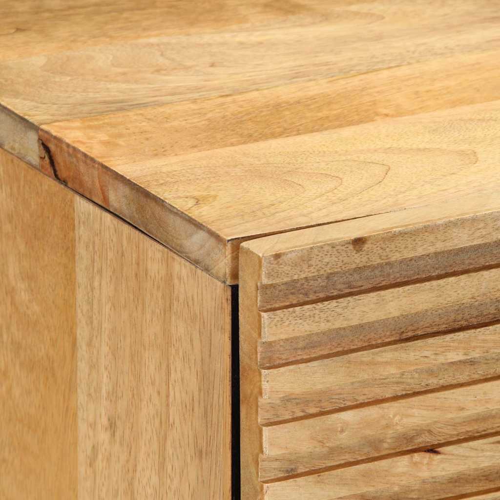 Table de chevet marron 50x33x60 cm bois de manguier massif - XIOS