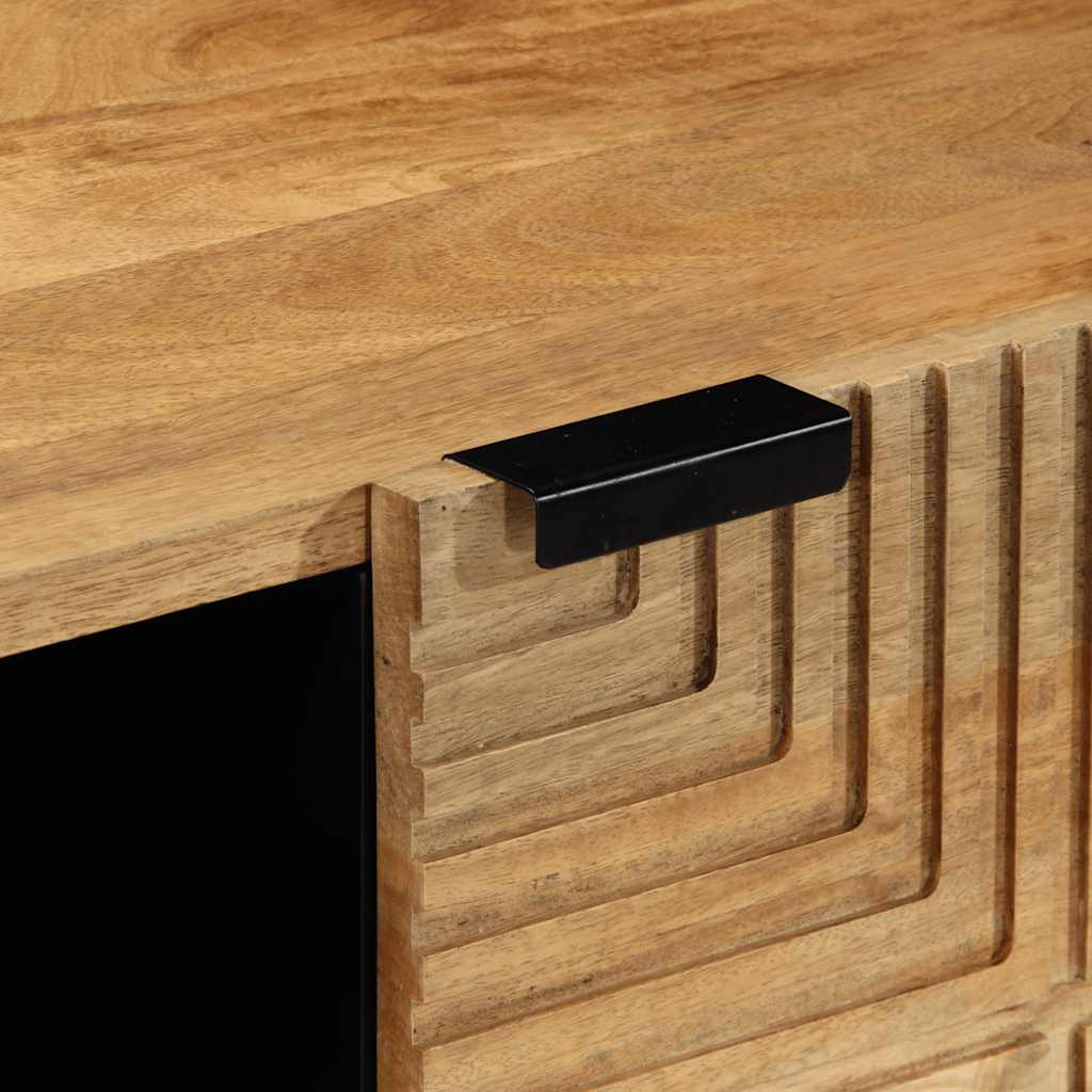 Table basse marron 100x54x40 cm bois massif de manguier - XIOS