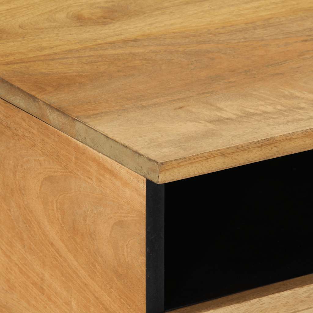 Table basse marron 80x54x40 cm bois massif de manguier - XIOS